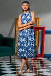Blue and White Dress
