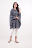 Blue Denim Dot Print Cape