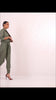 Olive green printed jumpsuit