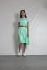 Mint Green Linen Flared Dress
