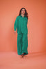 Sea green twill viscose co ord set