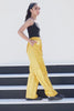 Yellow Canvas Straight Pant