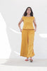 Mustard Marina Fabric Jumpsuit