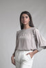 Grey Thick Georgette Top