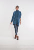 Blue Wool Blend Top