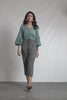 Green and Grey linen jumpsuit