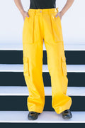 Yellow Canvas Straight Pant