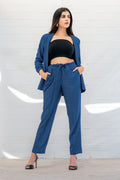 Blue Blazer and Pant Coord Set