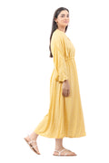 Yellow A-line Kaftan Dress
