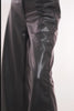 Black Leather Flared Pant