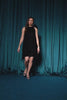 Black Velvet Flared Dress