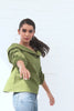 Green Straight Cotton Top