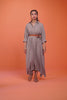 Beige Aline crepe dress